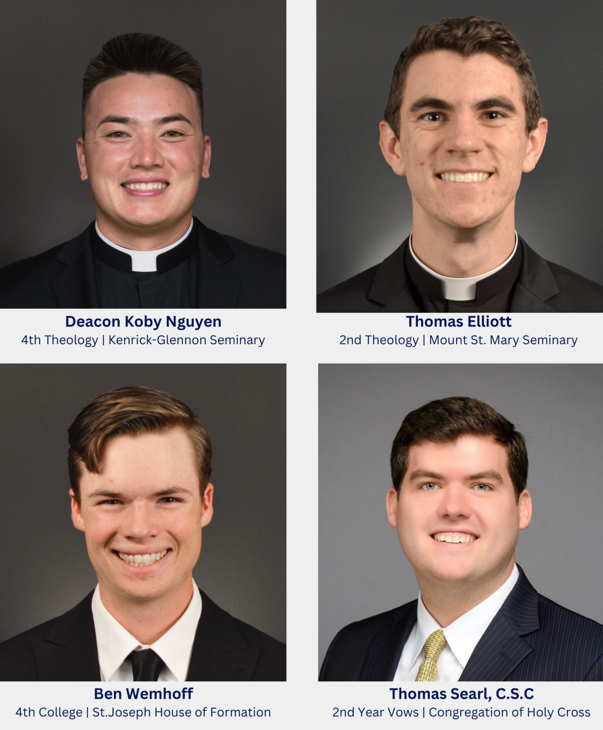 Pray for the St. Thomas Seminarians