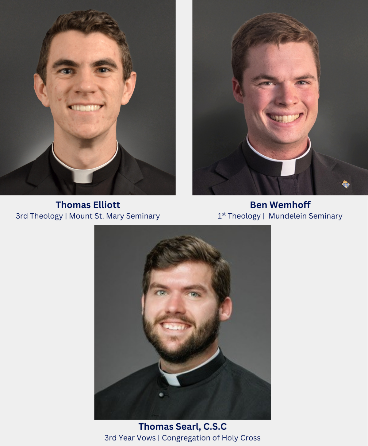 Pray for the St. Thomas Seminarians